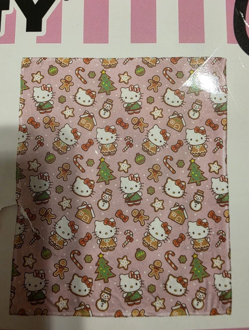 Hello Kitty Pink Festive Holiday Plush Throw